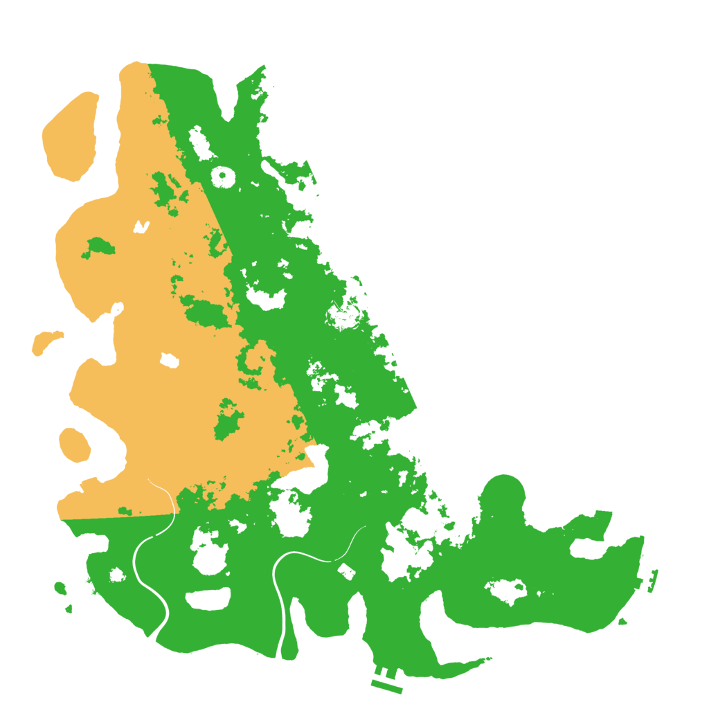 Biome Rust Map: Procedural Map, Size: 4500, Seed: 1798117681