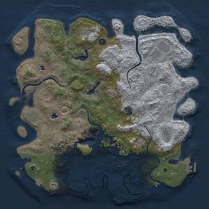 Thumbnail Rust Map: Procedural Map, Size: 4500, Seed: 1798117681, 17 Monuments