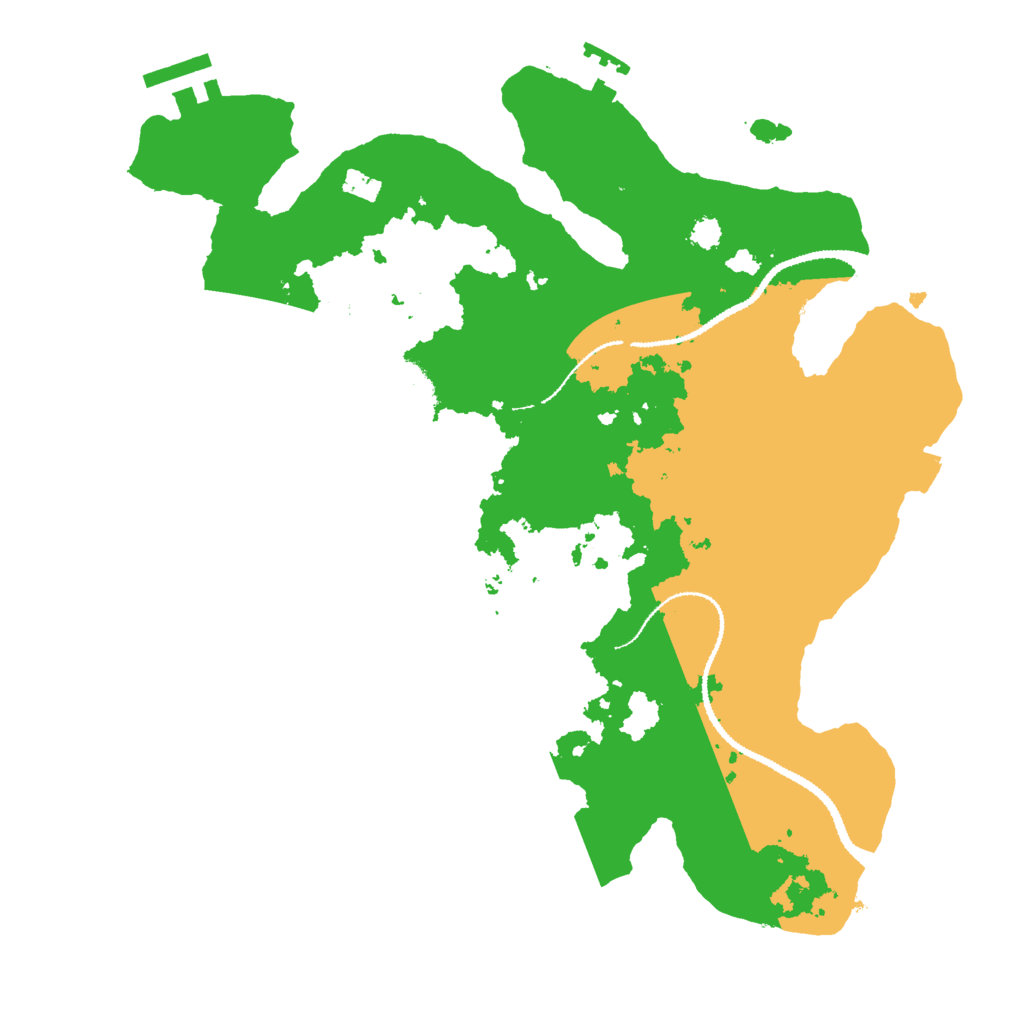 Biome Rust Map: Procedural Map, Size: 3000, Seed: 136939270