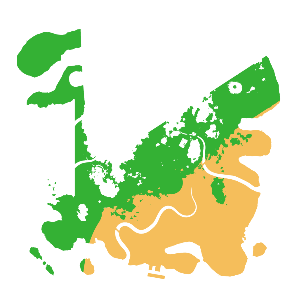 Biome Rust Map: Procedural Map, Size: 3500, Seed: 24201