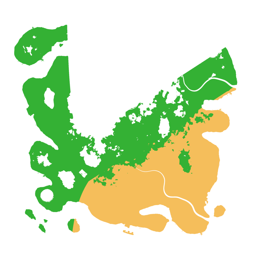 Biome Rust Map: Procedural Map, Size: 3500, Seed: 24201