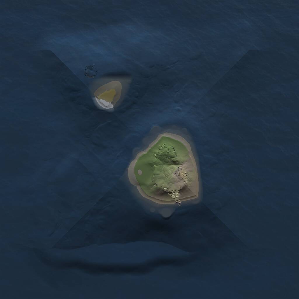 Rust Map: Procedural Map, Size: 1000, Seed: 2600, 1 Monuments
