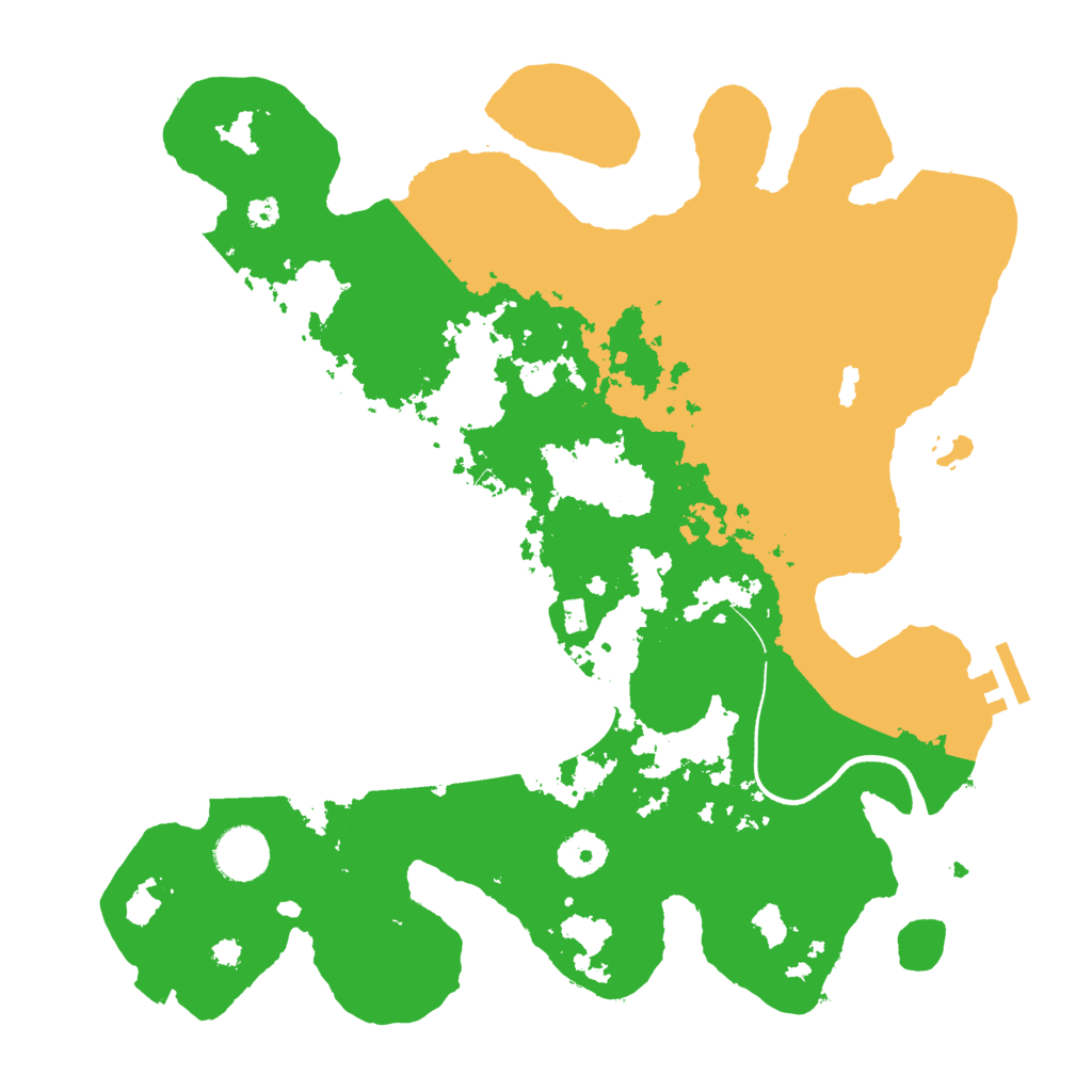 Biome Rust Map: Procedural Map, Size: 3500, Seed: 2136247929