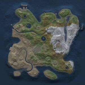 Thumbnail Rust Map: Procedural Map, Size: 2757, Seed: 482008, 9 Monuments