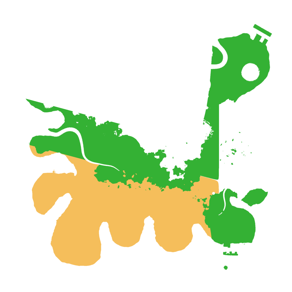 Biome Rust Map: Procedural Map, Size: 3000, Seed: 599019928