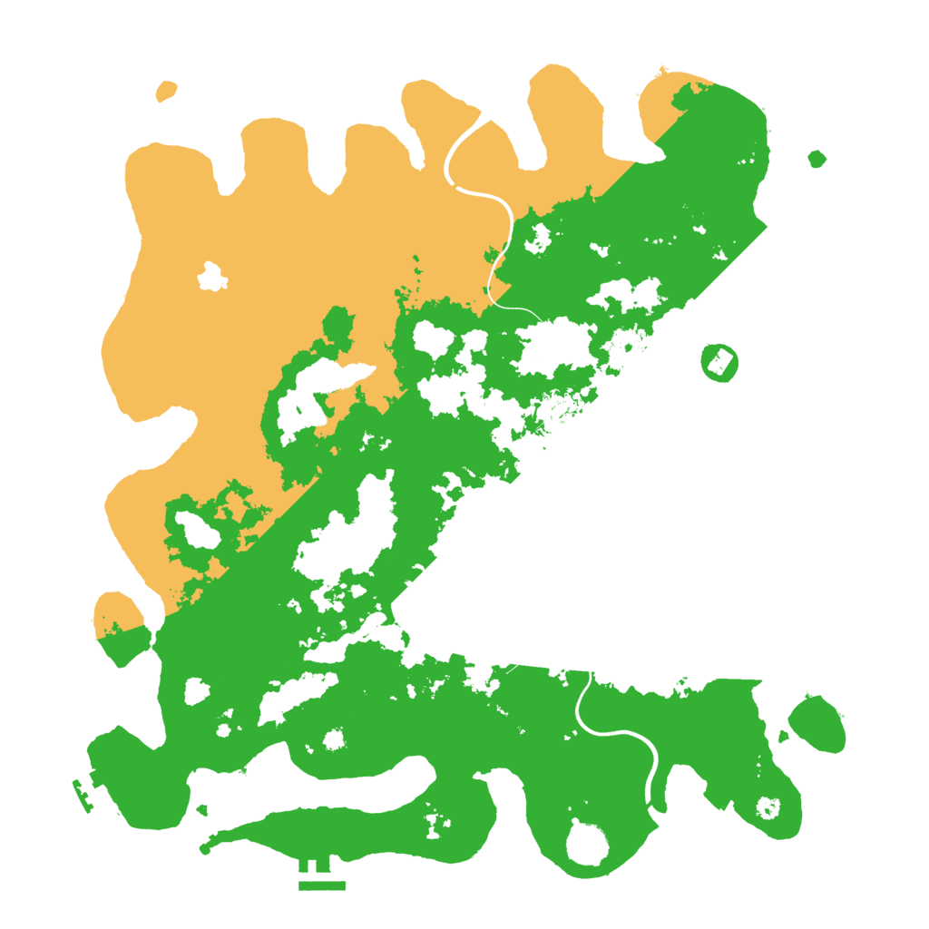 Biome Rust Map: Procedural Map, Size: 4000, Seed: 28845499