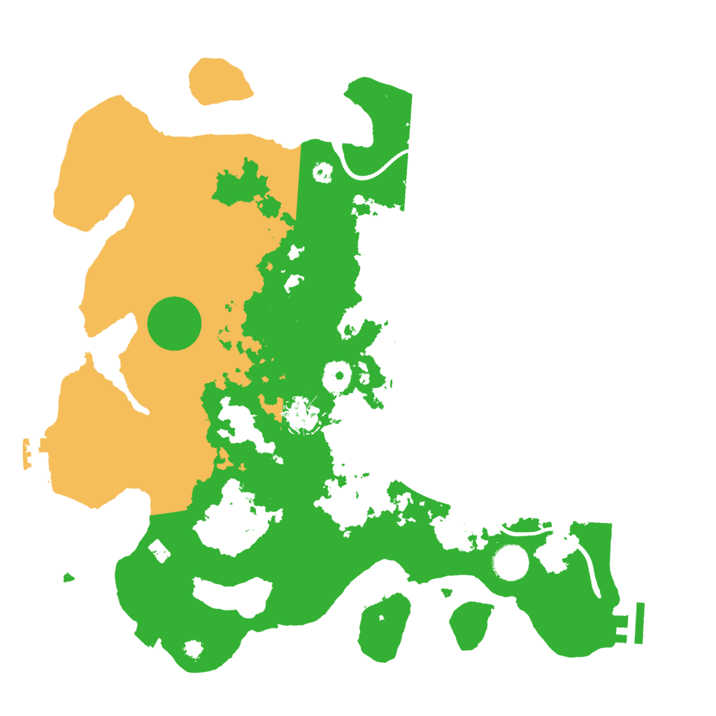 Biome Rust Map: Procedural Map, Size: 3500, Seed: 58762193