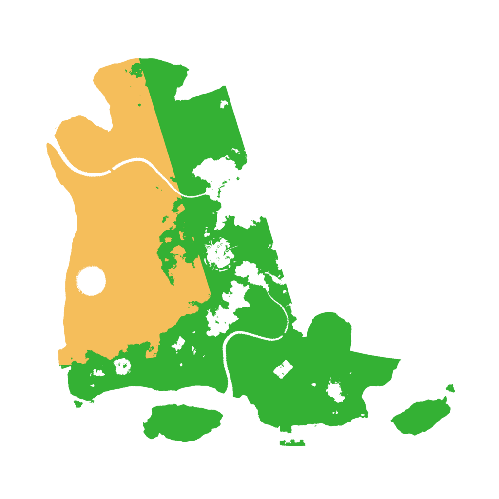 Biome Rust Map: Procedural Map, Size: 3000, Seed: 69117157