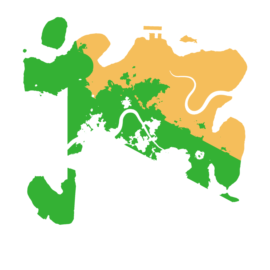 Biome Rust Map: Procedural Map, Size: 3000, Seed: 61935
