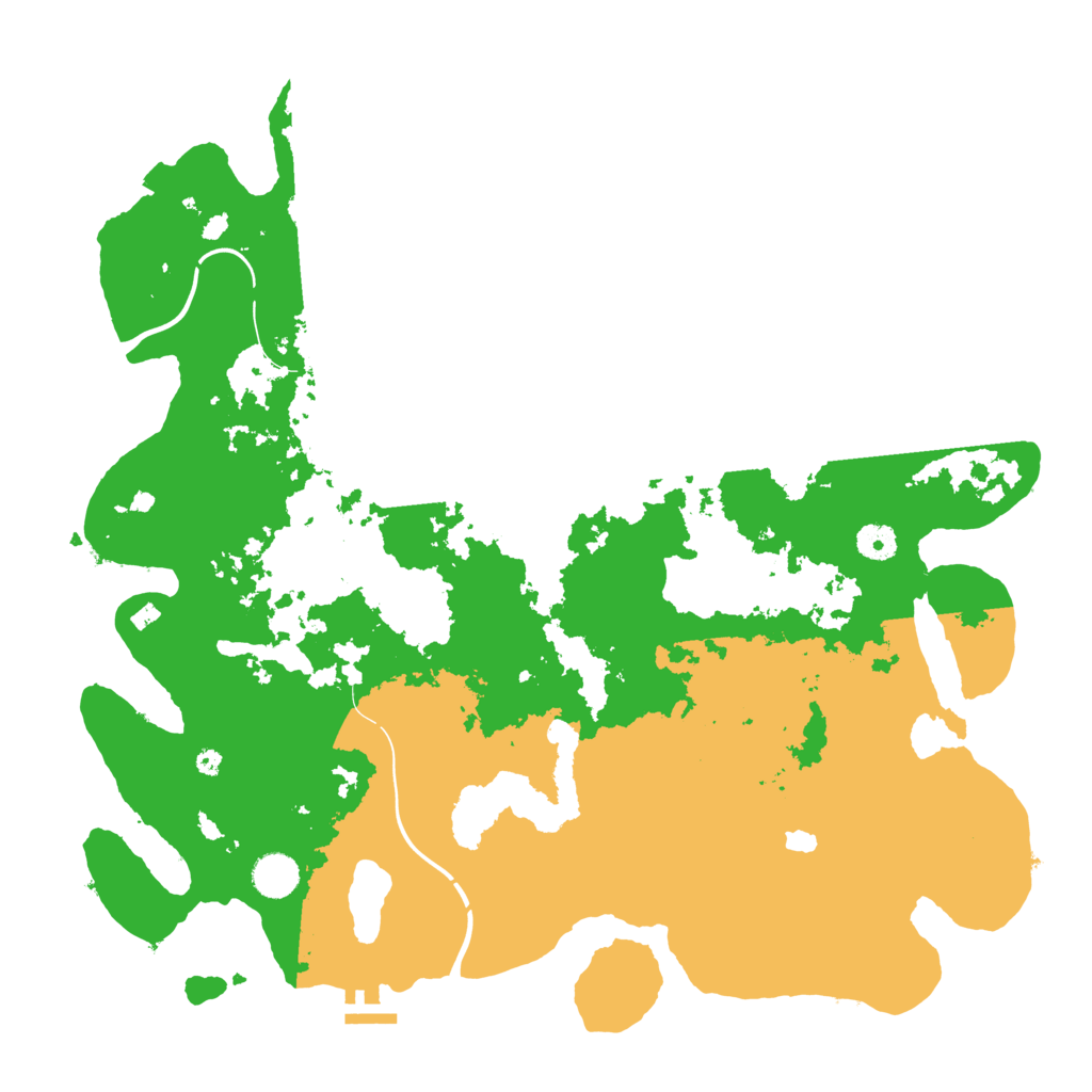 Biome Rust Map: Procedural Map, Size: 4253, Seed: 1206392103
