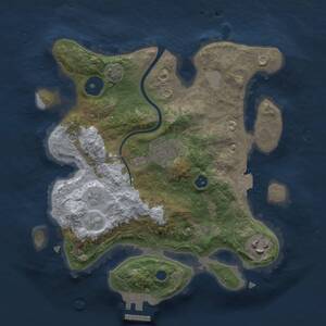 Thumbnail Rust Map: Procedural Map, Size: 2600, Seed: 2113396574, 7 Monuments