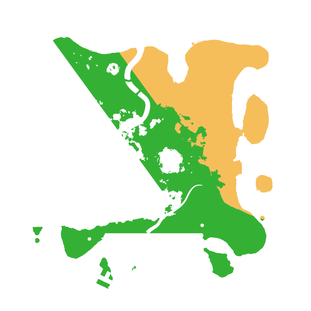 Biome Rust Map: Procedural Map, Size: 2600, Seed: 2113396574