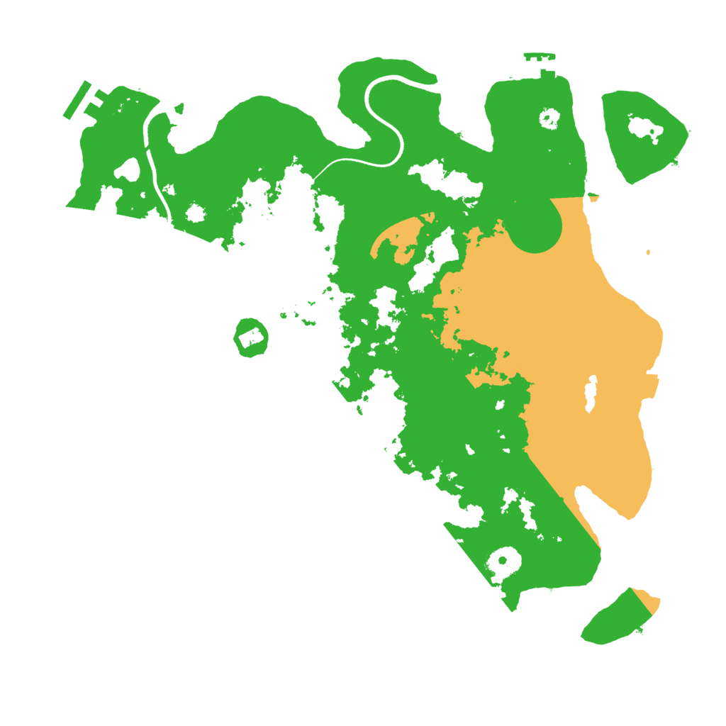 Biome Rust Map: Procedural Map, Size: 3500, Seed: 962549400