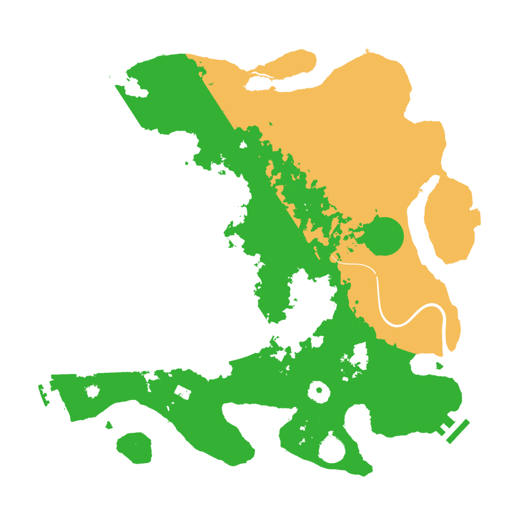 Biome Rust Map: Procedural Map, Size: 3500, Seed: 1864038447