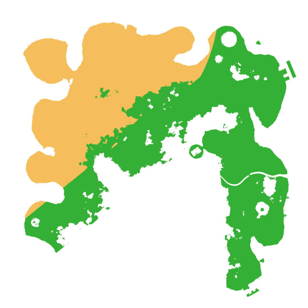 Biome Rust Map: Procedural Map, Size: 3500, Seed: 1141950087