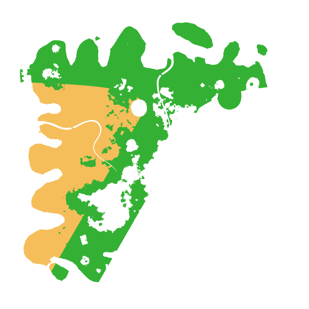 Biome Rust Map: Procedural Map, Size: 3500, Seed: 290203084