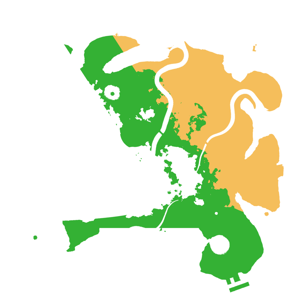 Biome Rust Map: Procedural Map, Size: 3000, Seed: 1402297823