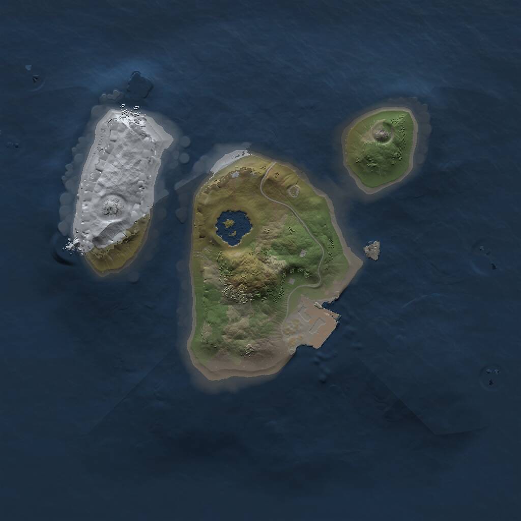 Rust Map: Procedural Map, Size: 1500, Seed: 7634810, 1 Monuments