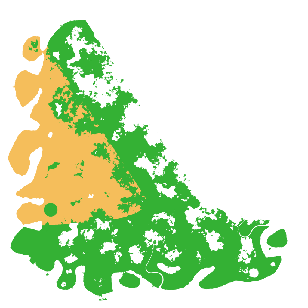 Biome Rust Map: Procedural Map, Size: 6000, Seed: 18721802