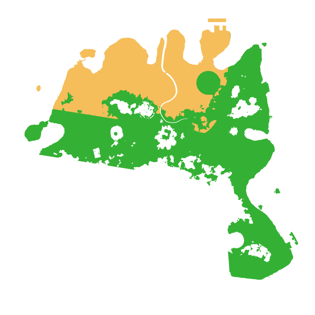 Biome Rust Map: Procedural Map, Size: 3500, Seed: 686847017