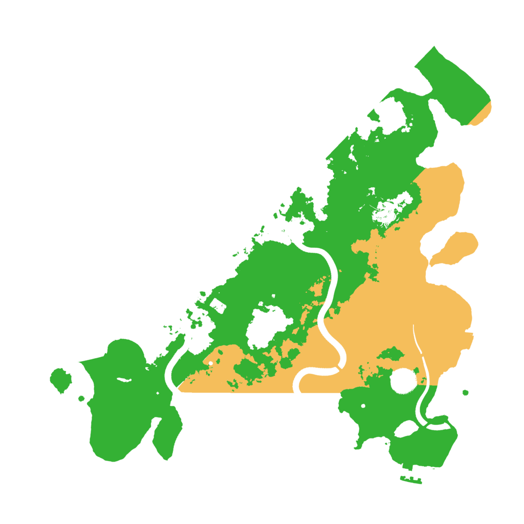 Biome Rust Map: Procedural Map, Size: 3600, Seed: 1070