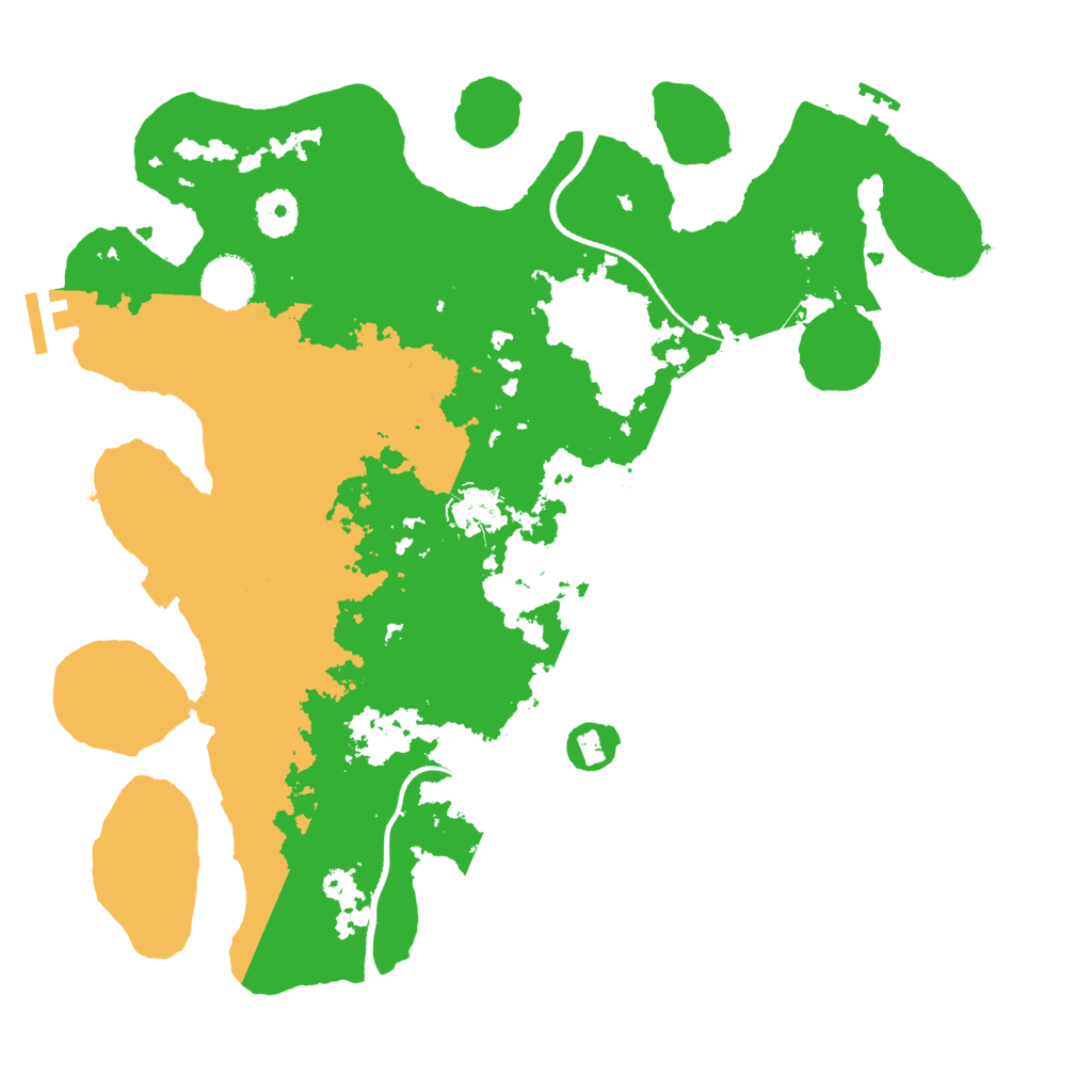 Biome Rust Map: Procedural Map, Size: 3600, Seed: 11210