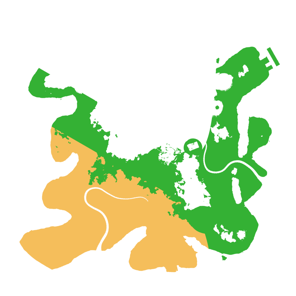 Biome Rust Map: Procedural Map, Size: 3000, Seed: 1031196407