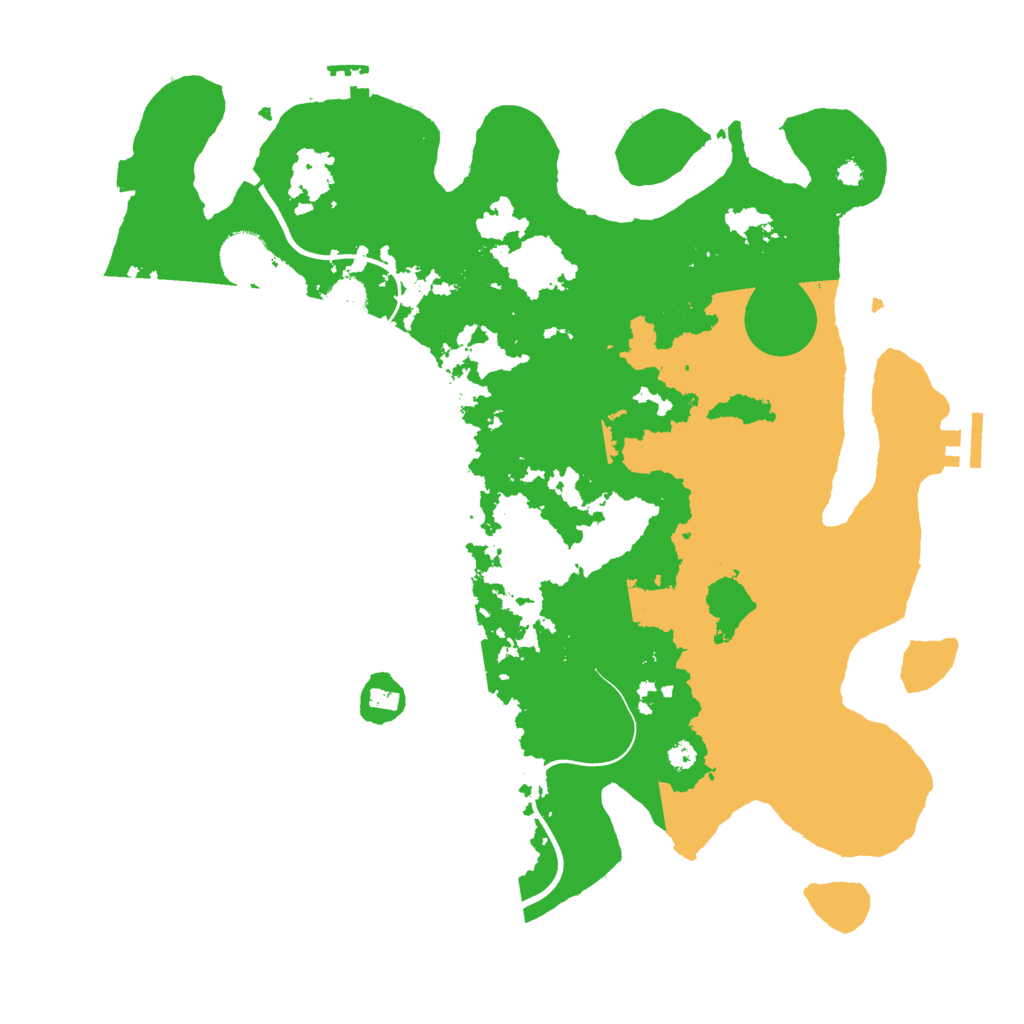Biome Rust Map: Procedural Map, Size: 3750, Seed: 134