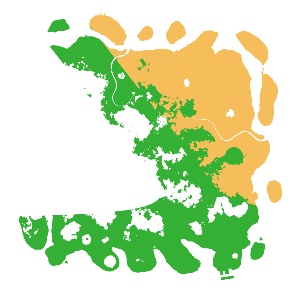 Biome Rust Map: Procedural Map, Size: 4500, Seed: 515635288