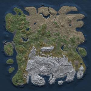 Thumbnail Rust Map: Procedural Map, Size: 4500, Seed: 403219055, 15 Monuments