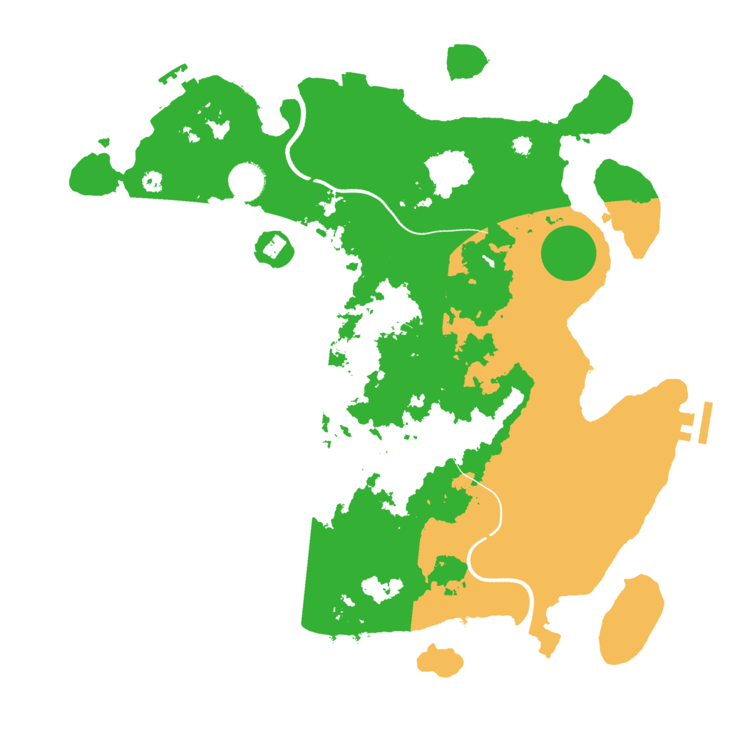 Biome Rust Map: Procedural Map, Size: 3500, Seed: 2161111