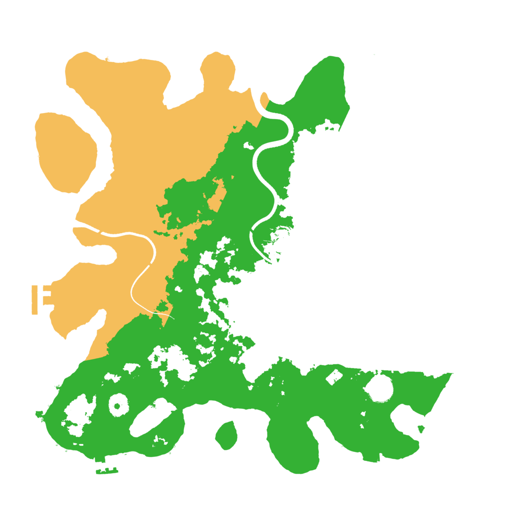 Biome Rust Map: Procedural Map, Size: 3500, Seed: 643929855