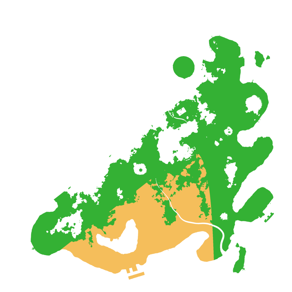 Biome Rust Map: Procedural Map, Size: 3600, Seed: 3203