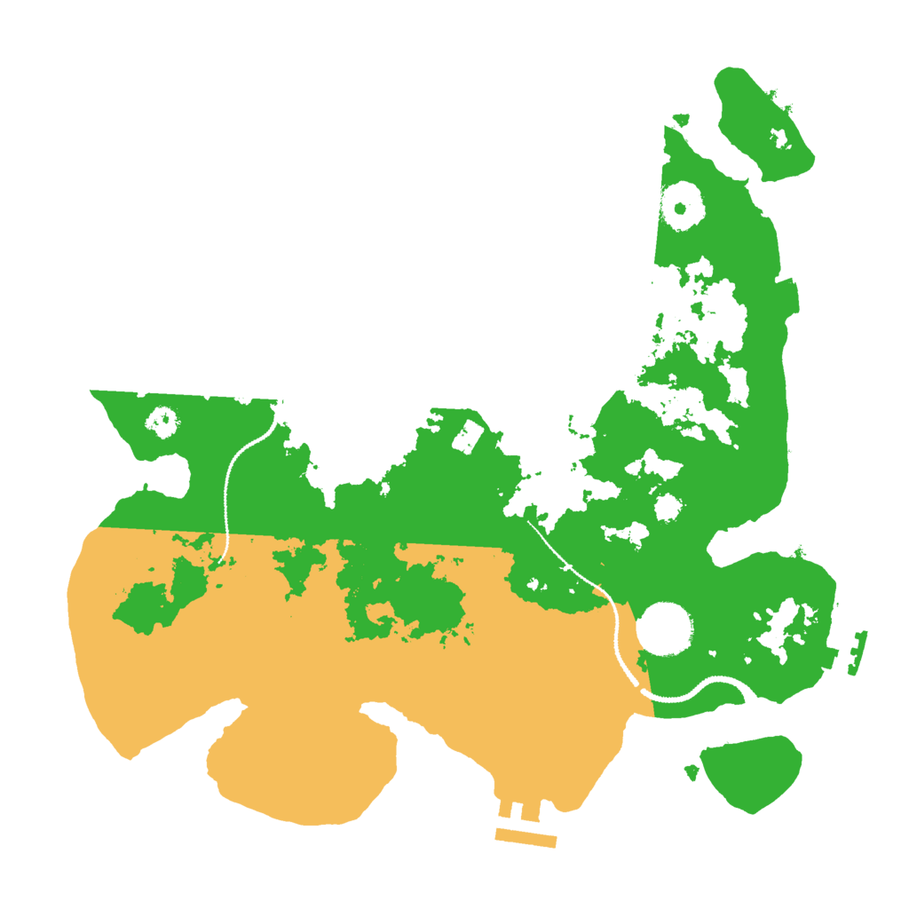 Biome Rust Map: Procedural Map, Size: 3000, Seed: 4464562