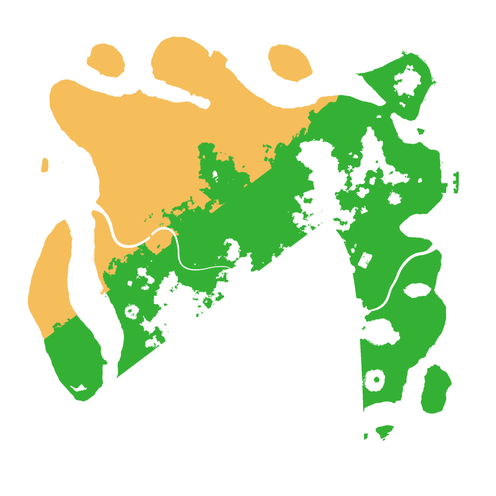 Biome Rust Map: Procedural Map, Size: 3500, Seed: 1001068558