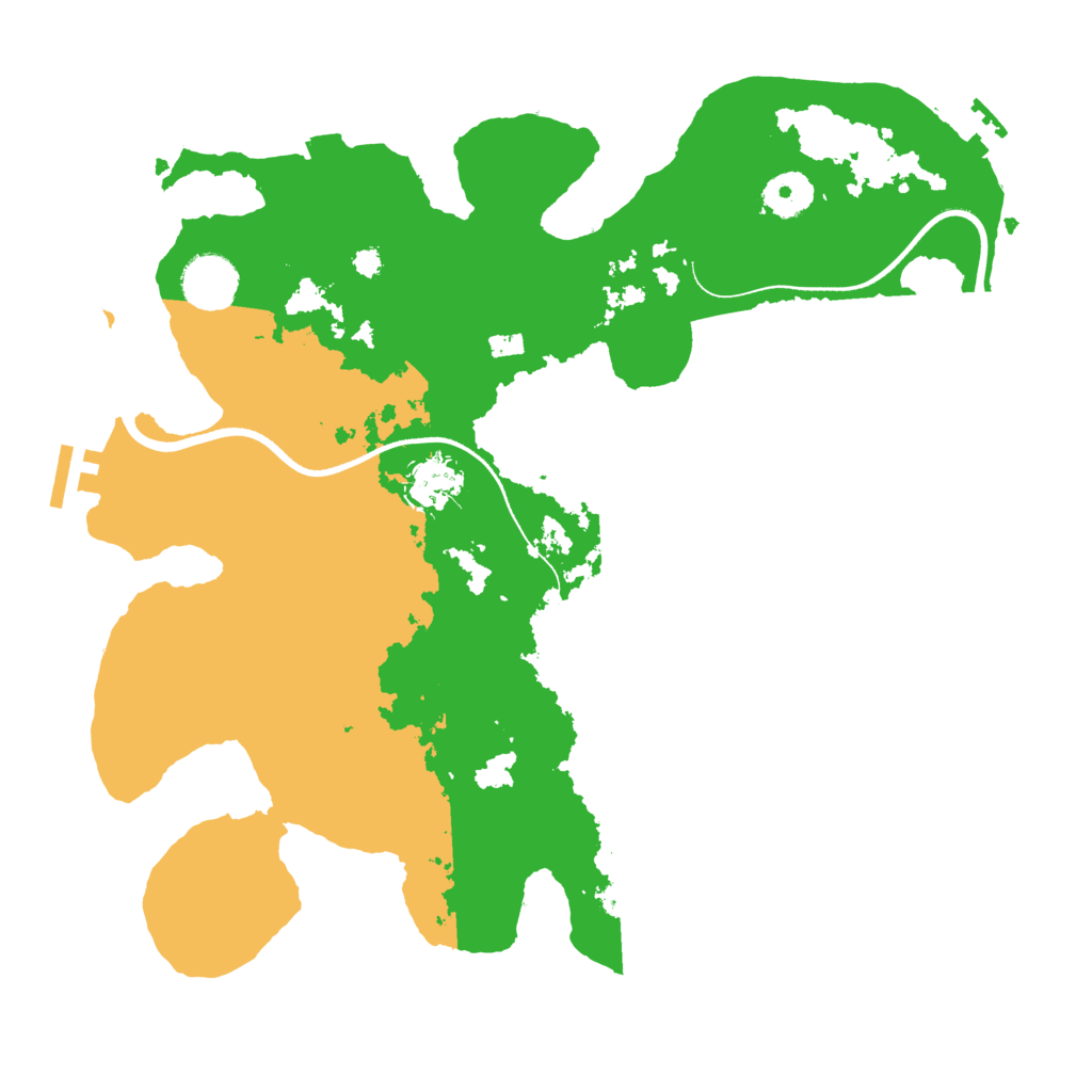 Biome Rust Map: Procedural Map, Size: 3500, Seed: 2004228508