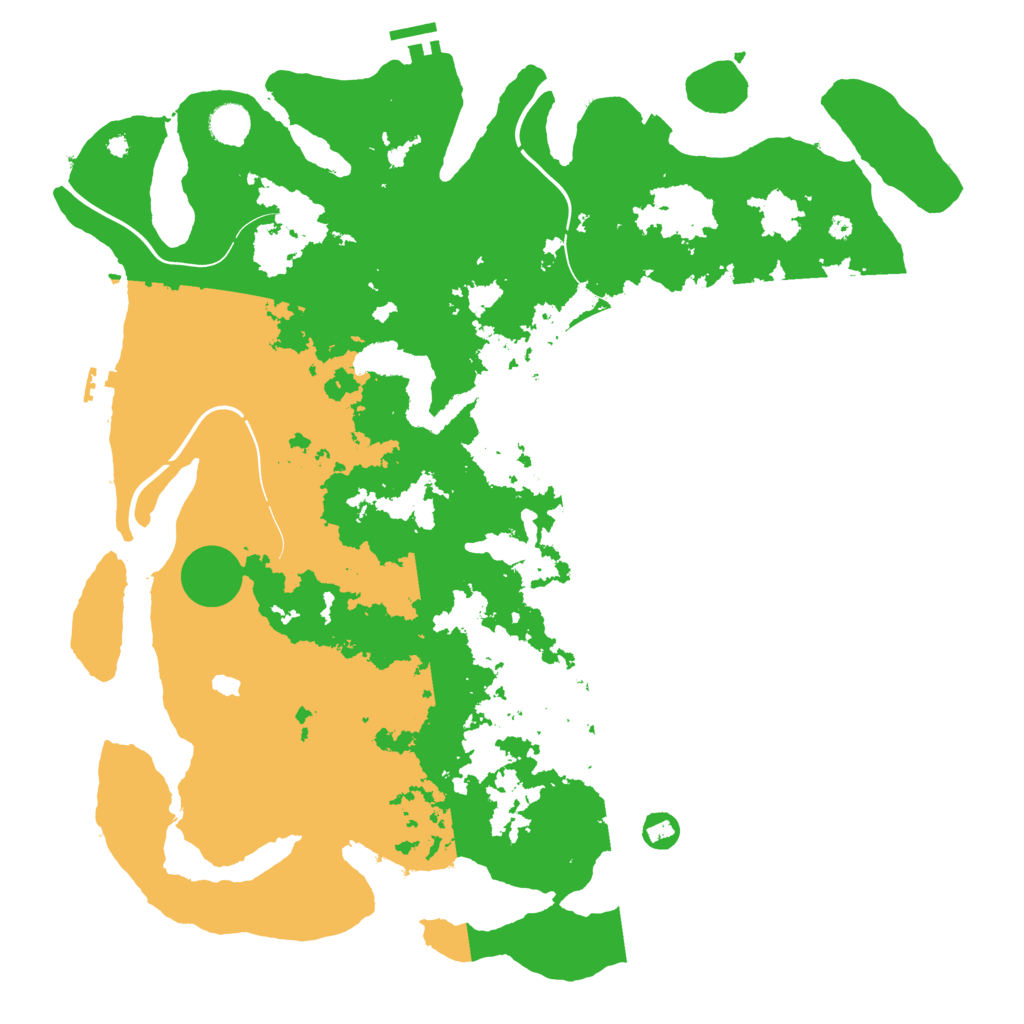 Biome Rust Map: Procedural Map, Size: 4400, Seed: 568800