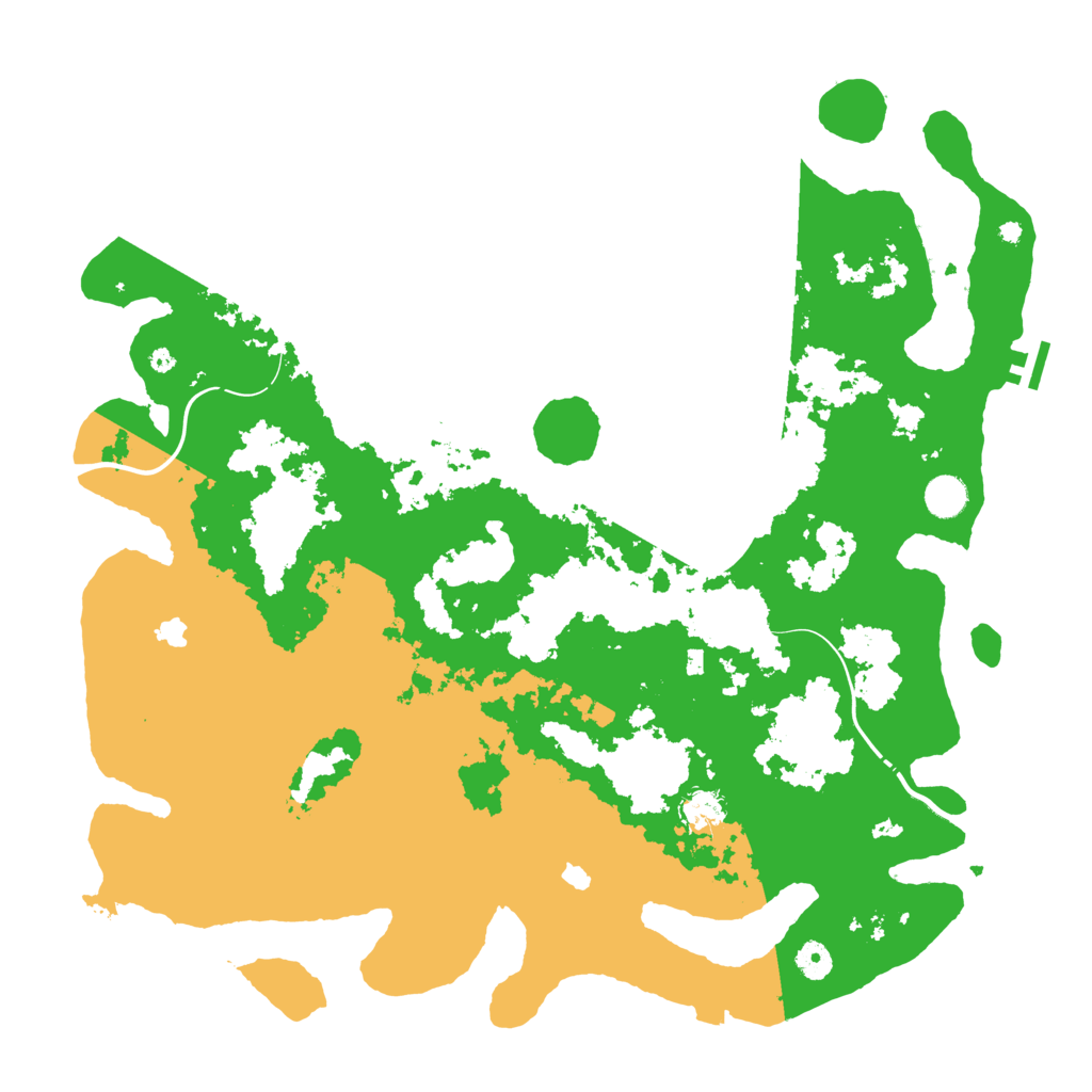 Biome Rust Map: Procedural Map, Size: 4500, Seed: 1830533416