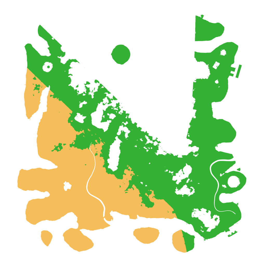 Biome Rust Map: Procedural Map, Size: 4000, Seed: 30136