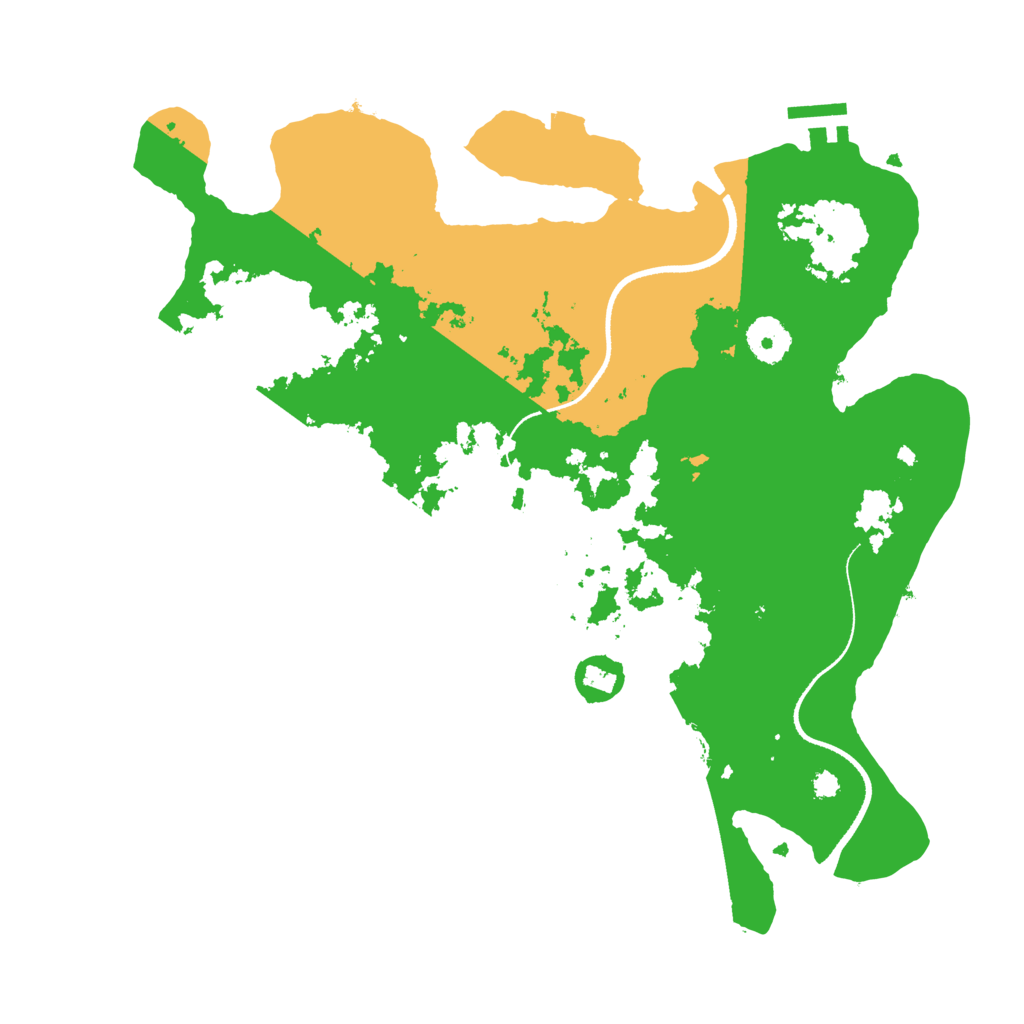 Biome Rust Map: Procedural Map, Size: 3500, Seed: 2019327267