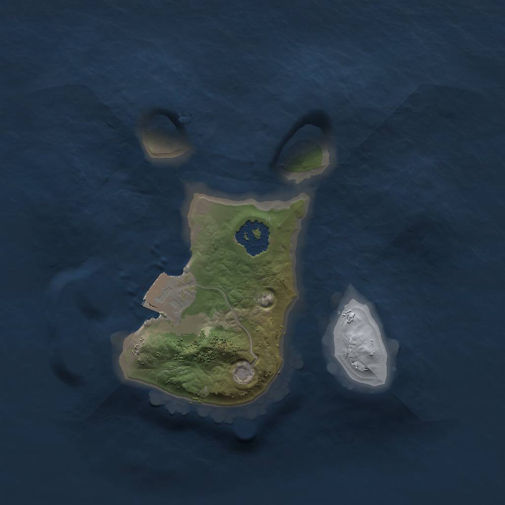 Rust Map: Procedural Map, Size: 1500, Seed: 541649849, 1 Monuments