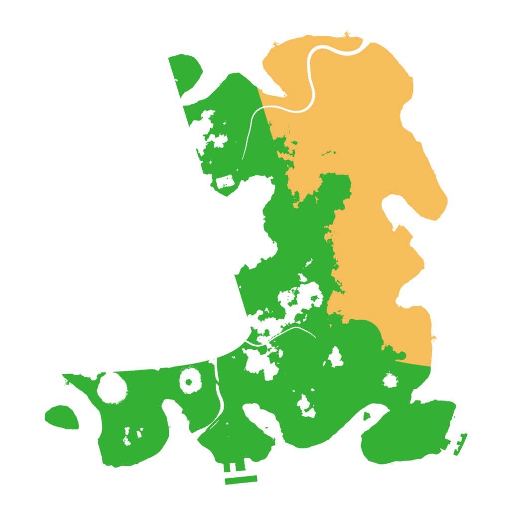 Biome Rust Map: Procedural Map, Size: 3200, Seed: 518000