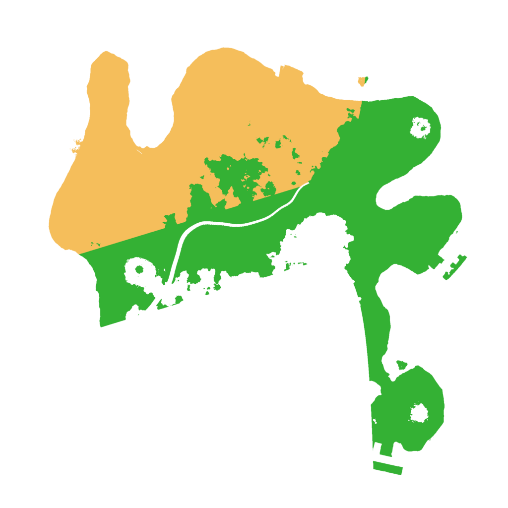 Biome Rust Map: Procedural Map, Size: 2500, Seed: 308208187