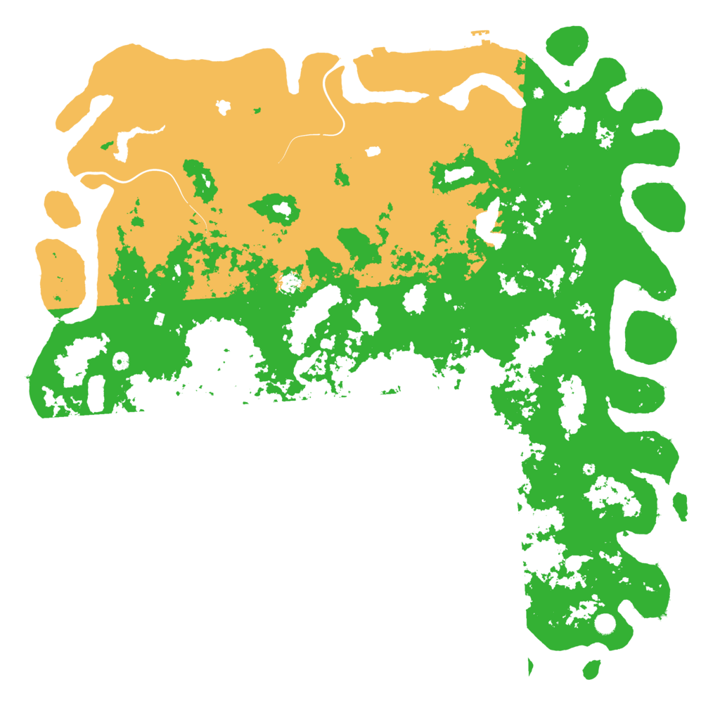 Biome Rust Map: Procedural Map, Size: 6000, Seed: 8422200