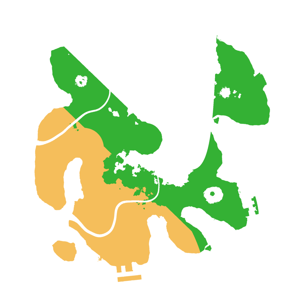 Biome Rust Map: Procedural Map, Size: 2500, Seed: 656448809