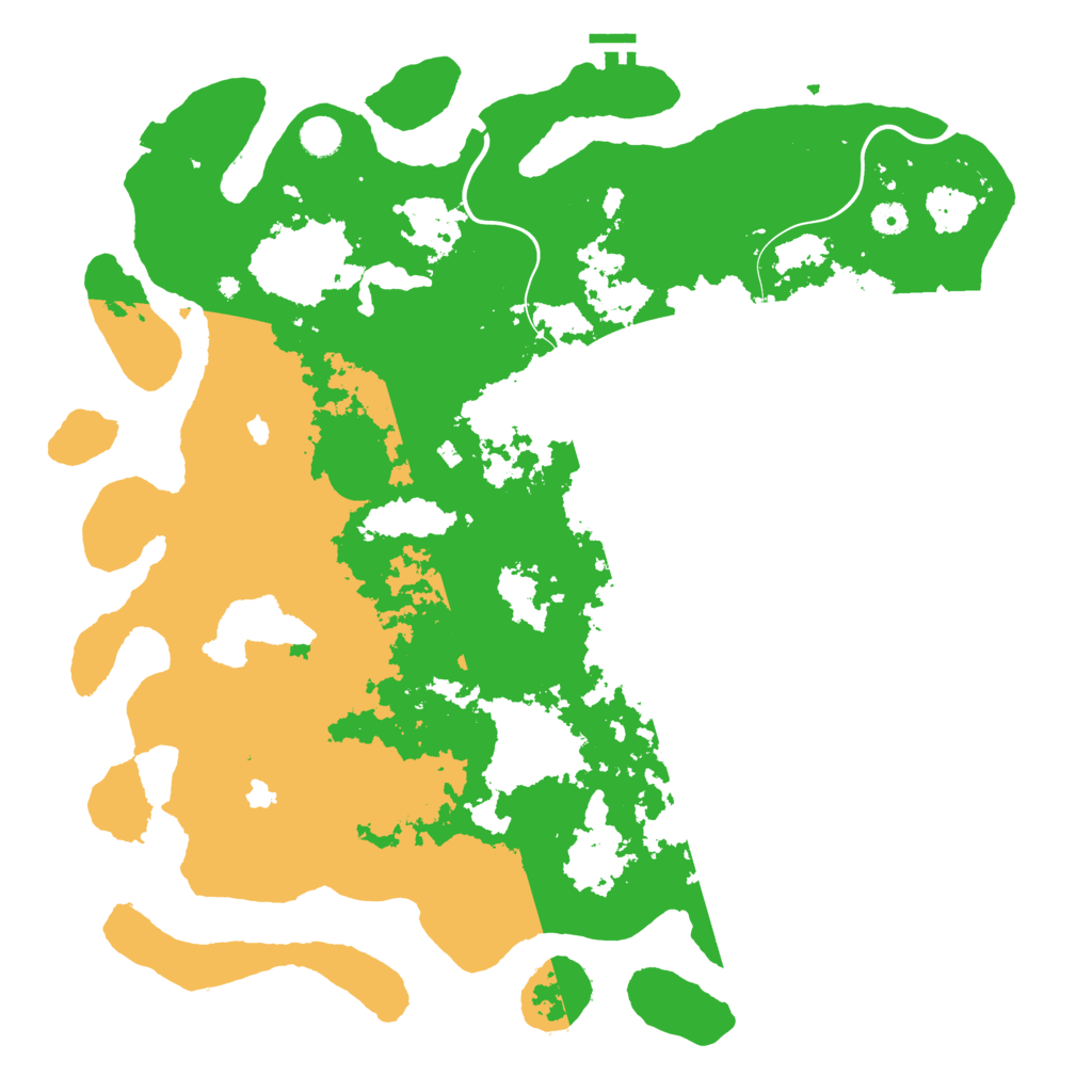 Biome Rust Map: Procedural Map, Size: 4700, Seed: 1234578