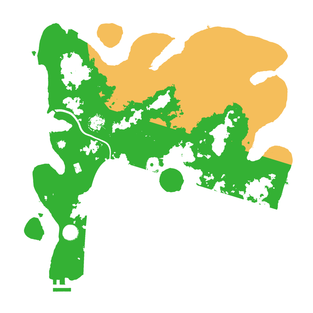 Biome Rust Map: Procedural Map, Size: 3500, Seed: 1710405725