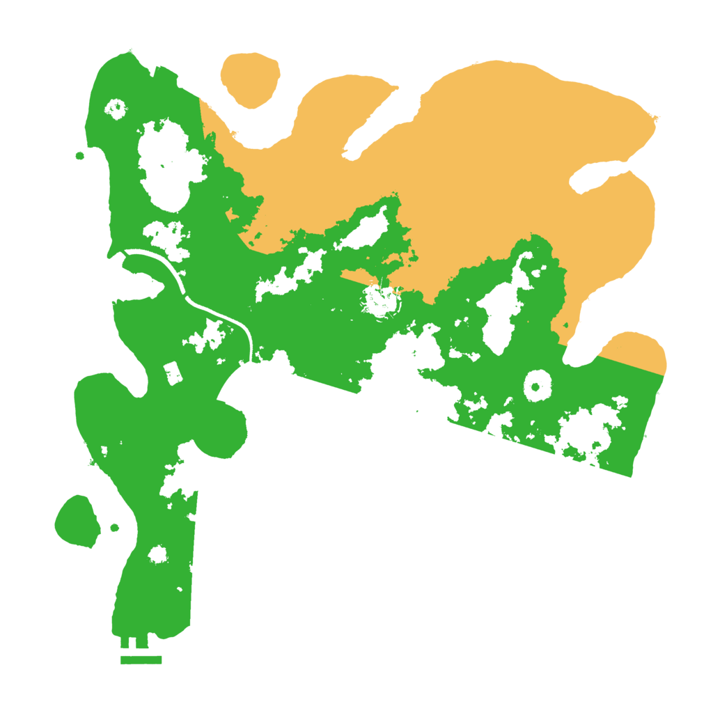 Biome Rust Map: Procedural Map, Size: 3500, Seed: 1710405725