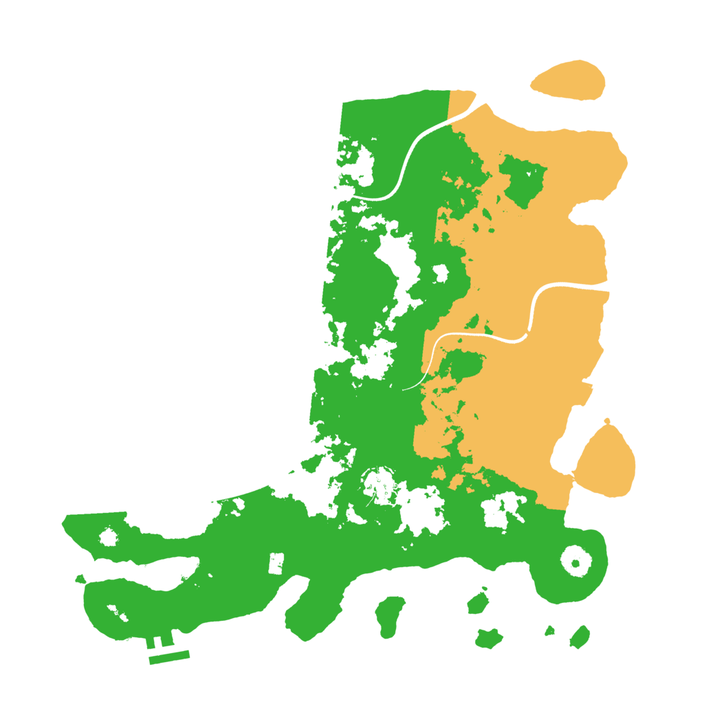 Biome Rust Map: Procedural Map, Size: 3500, Seed: 1327672570