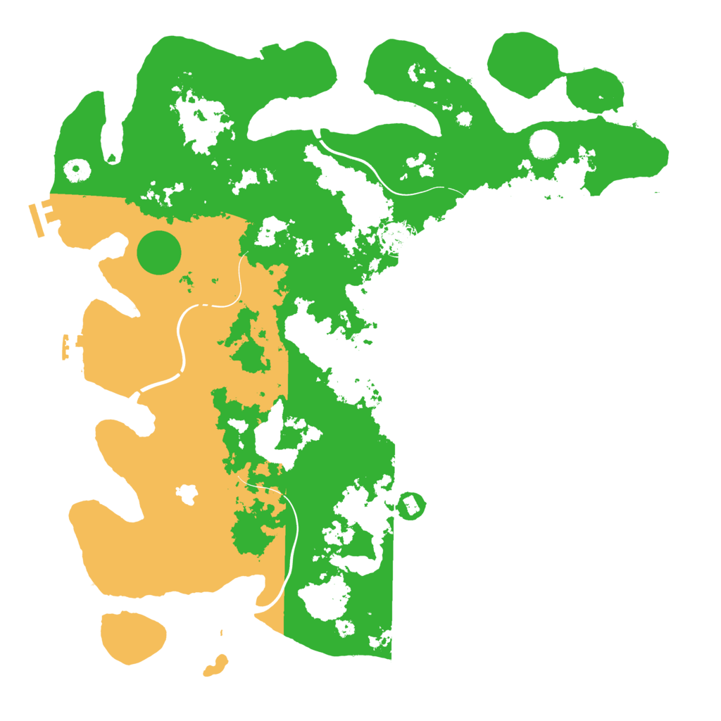 Biome Rust Map: Procedural Map, Size: 4300, Seed: 2107335559